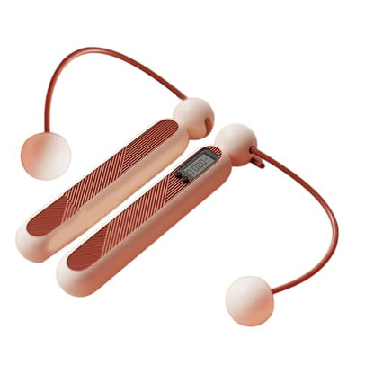 Cordless Fitness Jump Rope with Built in Counter Adjustable Cable for Indoor and Outdoor Workouts Adjustable Skipping Rope for Women