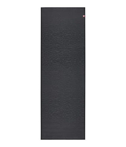 Manduka eKOLite Yoga Mat 71" - 4mm | Natural Rubber | Eco-Friendly | Soft Textured Surface | Natural Next-to-Skin Feel | 71 x 26 inches | Charcoal Grey - color: Charcoal, size: 79" x 24"