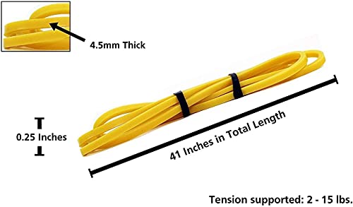 Draper's Strength Heavy Duty Resistance Stretch Loop Bands for Powerlifting Workout Exercise and Assisted Pull Ups - color: #01 Yellow