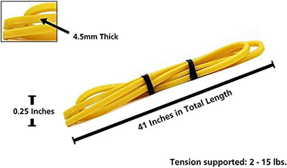 Draper's Strength Heavy Duty Resistance Stretch Loop Bands for Powerlifting Workout Exercise and Assisted Pull Ups - color: #01 Yellow