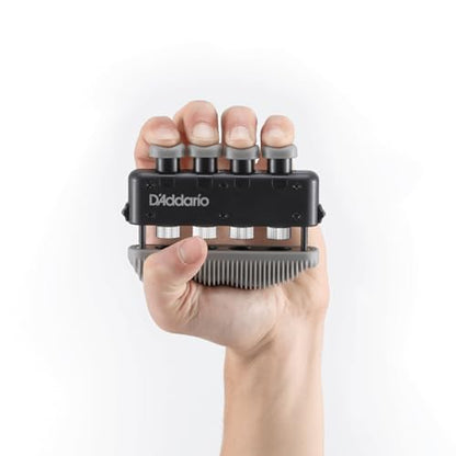D'Addario Varigrip+ Premium Hand Grip Strength Trainer for Guitar Players with Customizable Height & Tension