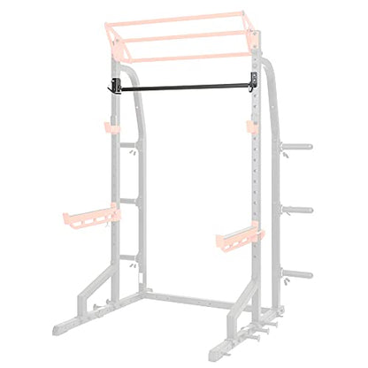 Sunny Health & Fitness Power Cage Squat Rack Upgrade Attachments, Dip Bar, Plate Bar Holder, Belt Squat, J Hook, Lat, Adapter, U Ring, Pull Up Bar, Landmine, Captain's Chair, Tricep Rope For Home Gym - style: Pull Up Bar