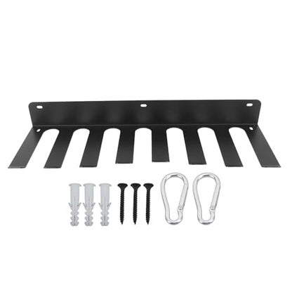 Estink Gym Equipment Storage Rack, Carbon Steel Multi Purpose Hanger for Resistance Bands and Jump Ropes, SpaceSaving Wall Organizer for Home Gym