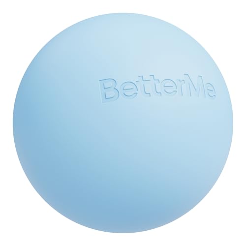 BetterMe Soft Pilates Ball – 8 Inch Mini Exercise Ball for Pilates, Yoga & Core Training – Small Stability Ball for Women – Portable Workout Tool - color: Serenity Blue