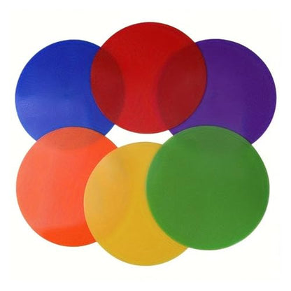20 Pcs Flat Round Cone Football Training Auxiliary Marker Disc Outdoor Mat Game Sport Teach Tool