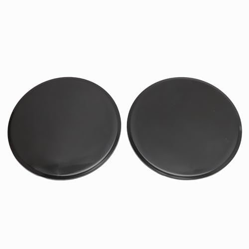 Pilipane Exercise Core Sliders Gliding Discs Dual Sided Compact Portable Full Body Workout Equipment for Home Gym Travel ABS 7inch 2pcs (Black) - color: Black