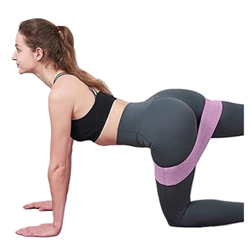 Resistance Booty Bands for Women - Non-Slip Elastic Workout Bands for Glute and Thigh Training - color: Purple