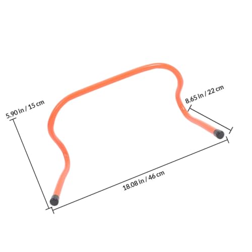 GALPADA 4pcs Speed Hurdles Set 15cm Plastic Agility Track Hurdles for Football Basketball Training Youth Sports Conditioning Equipment