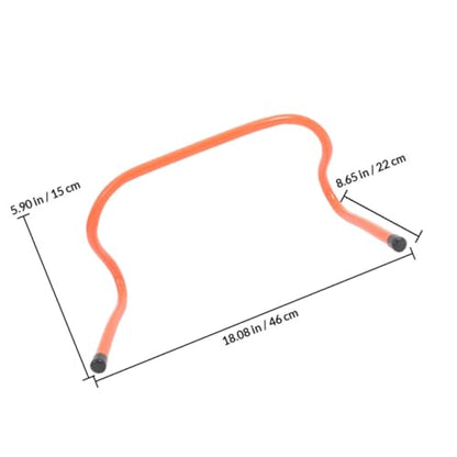GALPADA 4pcs Speed Hurdles Set 15cm Plastic Agility Track Hurdles for Football Basketball Training Youth Sports Conditioning Equipment