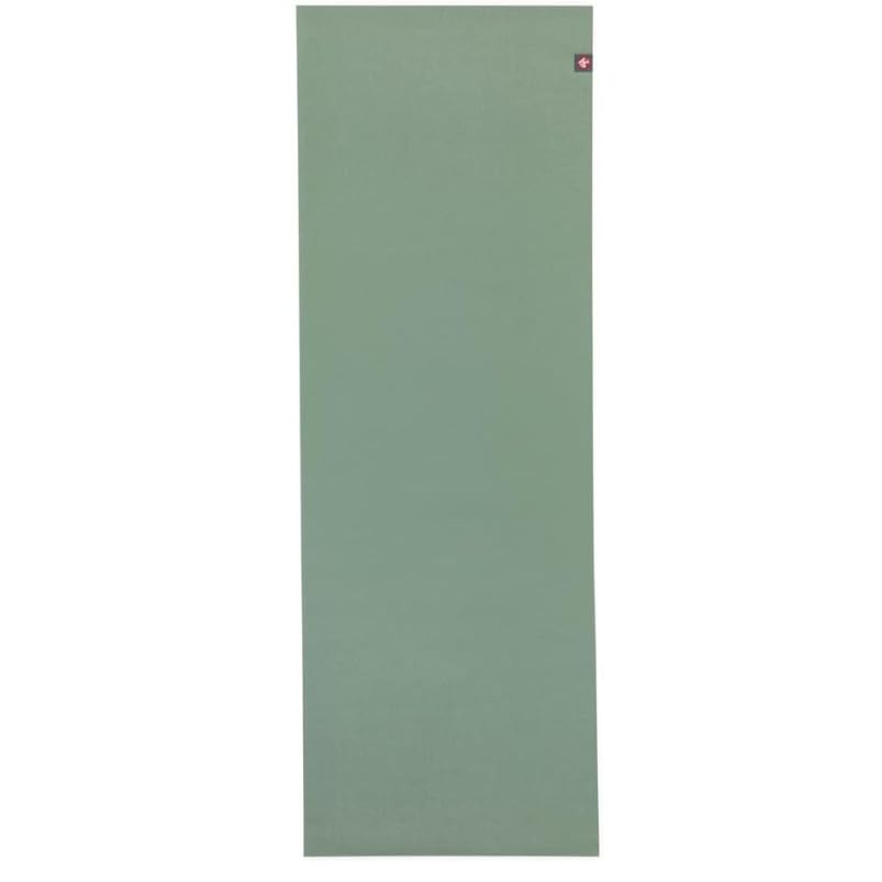 Manduka eKO SuperLite Yoga Mat - 1.5mm Natural Rubber | Foldable & Travel Friendly | Soft Textured Surface | Eco-friendly - color: Leaf Green, size: 71" x 24"