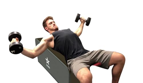 Pilates and Yoga Bench by SEWD – Portable Workout Bench for Full Body Exercise with Handle – Weight Training, AB Workout, Hip Thrust and Glute Training Home Gym Equipment