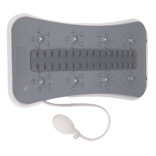 Drfeify Lower Back Stretcher, Adjustable Arch Lumbar Support Cracker Board with Hand Pump, Massager Auxiliary Tool for Home and Office