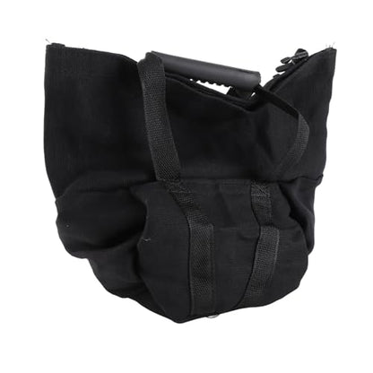 Fitness Sandbag with Handles for Weightlifting and Strength Training Empty Canvas Workout Power Bag (Black)