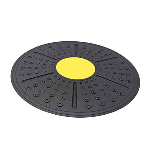 Yoga Balance Board Fitness Training Tool for Core Strength Rehabilitation and Coordination Slip Design - color: Yellow
