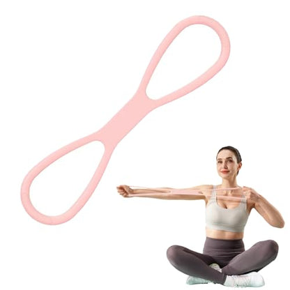 Resistance Bands Non Slip Elastic Stretch Bands for Men Women - color: Pink