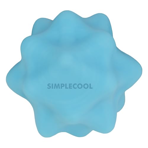 Small Spiky Massage Ball Trigger Point Massage Tool. Solid Bumpy Massager Balls for Deep Tissue Myofascial Release Hand Foot Plantar Fasciitis Pain Relief Knots Acupoint Yoga Fitness. 2.2×2.1in (Blue) - color: Blue