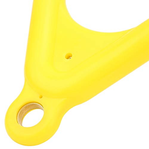 Gymnastics Rings Kids, Pull Up Bar for Kids Pull Up Ring Plastic Yellow Kids Children Flying Gym Rings for Sports Game Outdoor Indoor Fitness Equipment (Yellow)