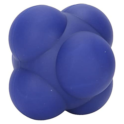 Reflex Training Ball, Massage Roller Ball Eye Coordination Speed Body Rolling with Six Hemispheres for Enhancing Your Hand‑Eye Coordination(Cobalt Blue)
