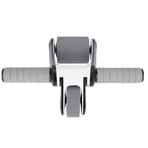 2 Wheels Ab Roller Wheel, Abdominal Muscle Exerciser, Dual - Wheel Core Trainer with Knee Pad for Home Gym, Stable Aluminum Alloy Frame, Foldable Design for Full - Body