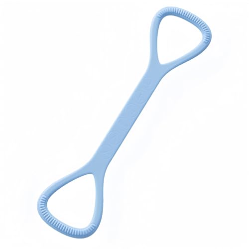 Figure 8 Resistance Band with Non-Slip Handles - color: 25LB Blue