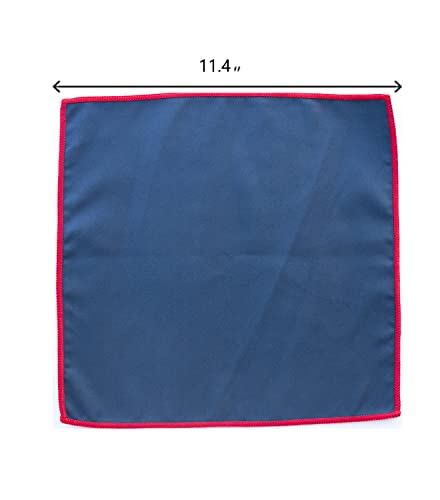 Unisex Sweat Absorbing Microfiber Handkerchiefs Quick Dry Sport Gym Towels 5 Pack - color: Navybule