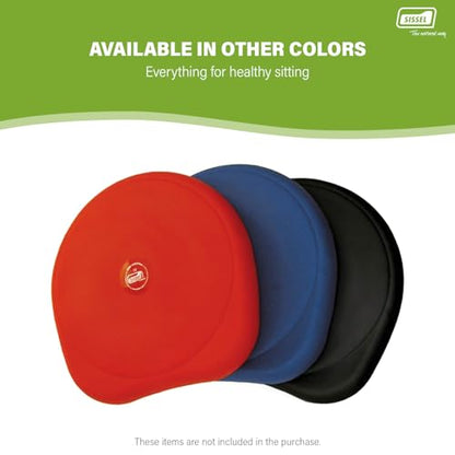 SISSEL SITFIT 14in Red | Active Sitting & Training | Strengthens Back & Pelvic Floor Muscles | Versatile Use: Legs & Veins | Adjustable Pressure | Includes Exercise Poster - color: Black
