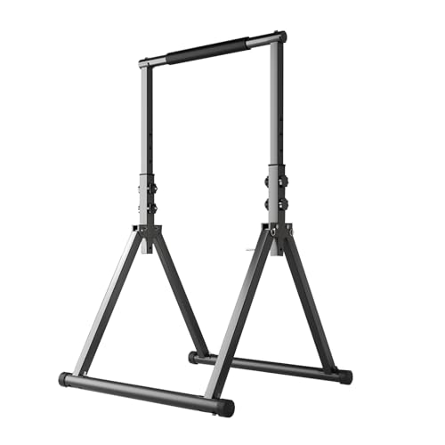 Pull Up Bar Foldable Power Tower Dip Station Adjustable Multi-functional Dip Bar Strength Training Fitness Equipment For Home Gym Support 1100lbs