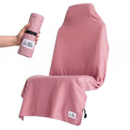 Microfiber Towel Seat Cover (Light Pink) - color: Light Pink