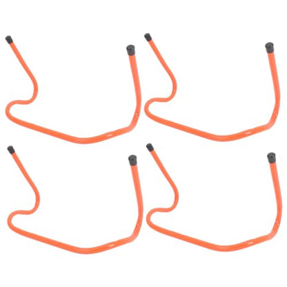 LIOOBO 4pcs Agility Hurdles 15cm Plastic Speed Training Hurdle Set for Football Soccer Agility and Sprint Drills Youth Sports Training Equipment