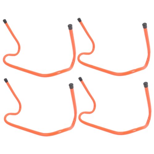 LIOOBO 4pcs Agility Hurdles 15cm Plastic Speed Training Hurdle Set for Football Soccer Agility and Sprint Drills Youth Sports Training Equipment