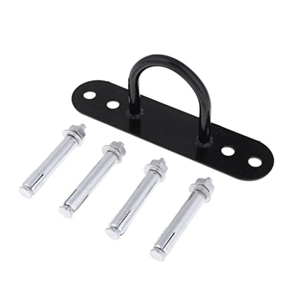 U/ D Suspension Ceiling Anchor Wall Mount Trainer Bracket for Yoga Swings Hammock Battle Rope Black