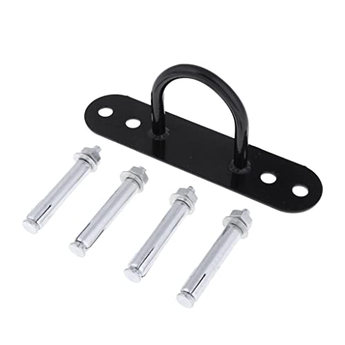 U/ D Suspension Ceiling Anchor Wall Mount Trainer Bracket for Yoga Swings Hammock Battle Rope Black