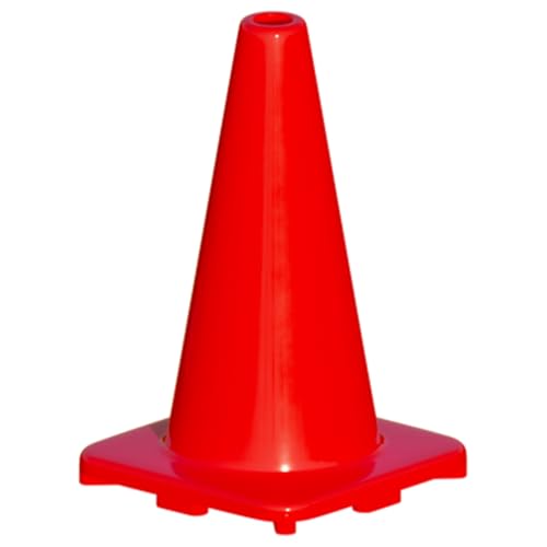 LVL10 Pro Training Cones - 12" Large Soccer Cones for Sports Training - for Basketball, Football, Basketball and Agility Drills - Soccer Field Markers that Won't Crack, Slide or Fly - style: 4 cones