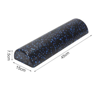 Half Round Foam Roller, 18 Inch High Density EPP Massage Column for Muscle Recovery, Balance Training, Yoga, Pilates, Gym & Home Fitness