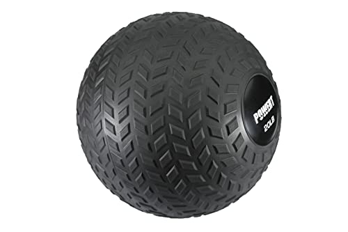 POWERT Slam Ball Weighted Ball Core Muscle Cardio Workout |Easy to Grip Tread & Heavy Duty Durable Rubber Shell - style: F--20 lbs