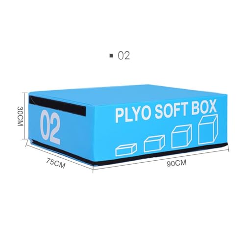 Foam Reinforced Box Stackable Soft Plywood Box, Anti-Skid Safety Used for Jumping, Strength Training and Physical Training, Suitable for Home Gym Box - size: 90*75*30cm