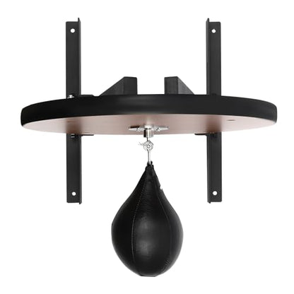 Speed Bag Platform Set, Adjustable Height Punching Bag Wall Mounted Fitness Training Punching Bag w/360° Ball Bearings for Reflex Coordination (Simplified Version)