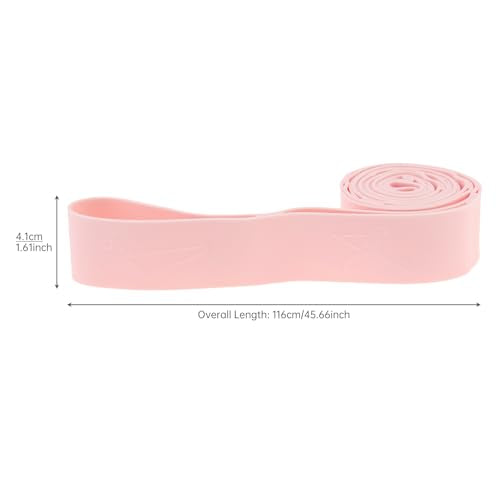 Stretching Strap with 10 Loops, 4cm Wide Food Grade Silicone Yoga Strap for Physical Therapy, Pilates & Flexibility Training, Non-Slip Full Body Stretch Band for Home Gym