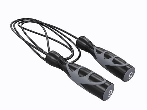 Power Systems Elite Jump Rope - Premium Vinyl & Radial Ball for Max Rotation - size: 9'