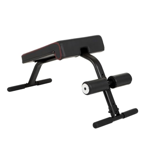 Mini Crunch Bench - Compact Ab Workout Bench for Core Strength - Heavy-Duty Steel Ab Bench for Strengthening Abs, Obliques, and Back