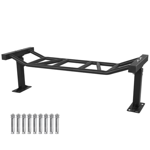Generic 47 Inch Ceiling Mount Pull Up Bar Adjustable Height Multi-Grip Indoor Chin-Up Bar Fitness Trainer for Home Gym Workout Strength Training Equipment