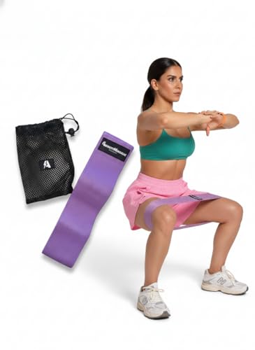 Booty Band by AndreFitMonsalve – Fabric Resistance Band, Medium Resistance, Non-Slip for Glutes, Legs, hips, Home and Gym Workout.