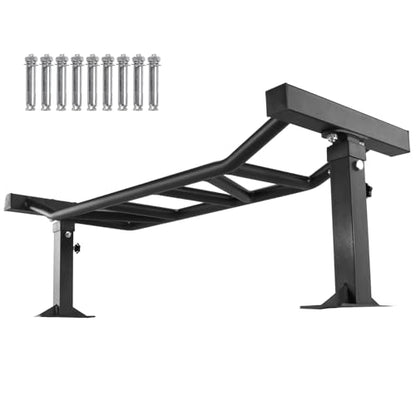 47 Inch Ceiling Mount Pull Up Bar Adjustable Height Multi-Grip Indoor Chin-Up Bar Fitness Trainer for Home Gym Workout Strength Training Equipment