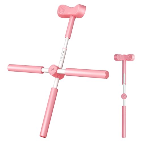 Back Stretcher Stick, Full Frame Mobility Pole, Range Control Using Support Bar, Controlled Movement Conditioning Device, Rehab Pole with T Shape, Training Gear for Sports Studios - color: rose