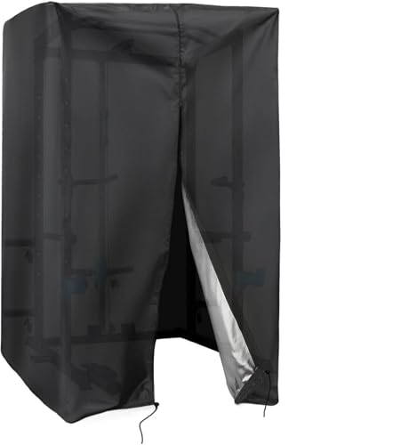Squat Rack Cover, Waterproof Outdoor Gym Equipment Covers with Zipper for Squat Rack/Weight Lifting Rack/Home Gym Workout Equipment - size: 78"W x 24"D x 72"H