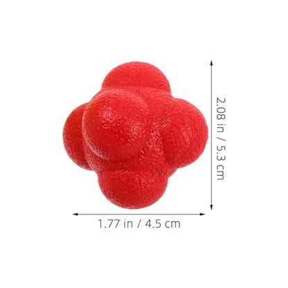 6Pcs Reaction Speed Training Balls Hexagonal Multiside Design 5.5Cm Sturdy Sports Reflex Balls for Hand-Eye Coordination Agility Training Adults