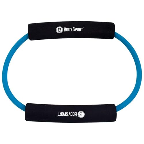 Body Sport Loop Tubing , Resistance Band with Foam Pad Handles for Strength Training and Rehabilitation
