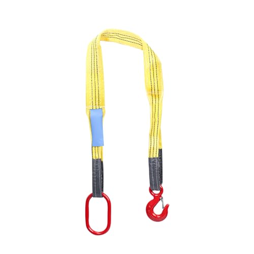 Lifting Slings Web Sling, 3.3 Ft Lifting Sling Straps Heavy Duty Single Leg Wire Rope, 6600lbs Polyester Lifting Sling with G80 Steel Hook - size: 3.3FT