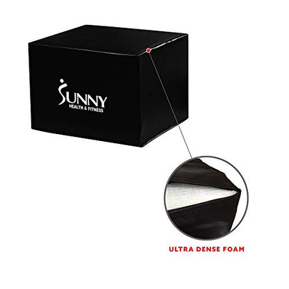 Sunny Health & Fitness Foam Plyo Box with Adjustable Heights and High Weight Capacity