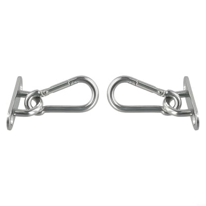 Stainless Steel Ceiling Wall Mount Hook Anchor Hanger for Yoga Swing, Suspension Strap, Gymnastic Rings, Battle Ropes – 80 kg Capacity, Indoor/Outdoor Use, 2-Pack